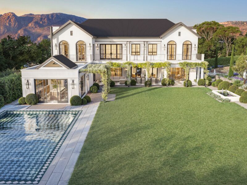 sunkiss villa exterior with pool